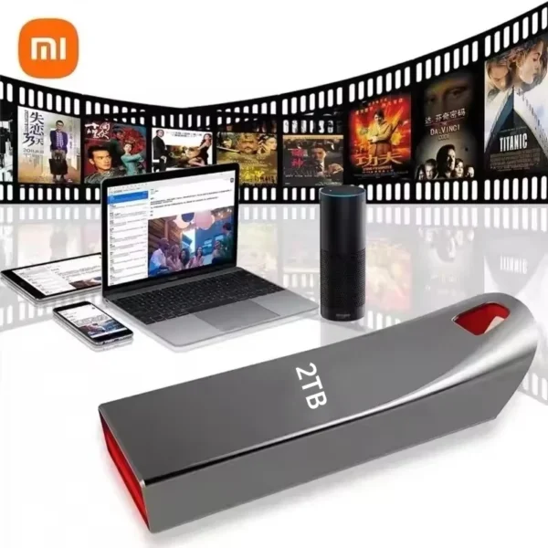 ⁦محرك أقراص فلاش USB-C من Xiaomi، مقاوم للماء، سرعة فائقة، تصميم معدني أنيق، سعات تصل إلى 2TB، مثالي للتخزين الحديث.⁩ - الصورة ⁦4⁩