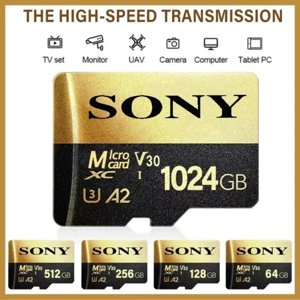 بطاقة ذاكرة سوني Micro SD عالية السرعة، فئة C10، مثالية لأجهزة شاومي ومي، توفر أداءً قويًا لتخزين البيانات بسلاسة.