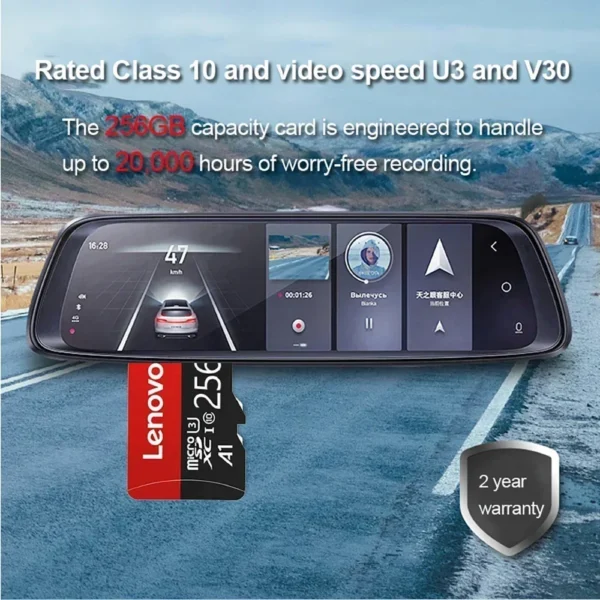 ⁦بطاقة ذاكرة لينوفو أصلية Micro SD، بسعات تصل إلى 1 تيرابايت، مناسبة للهاتف، الكمبيوتر، والكاميرا، مثالية للتخزين والأداء العالي.⁩ - الصورة ⁦4⁩